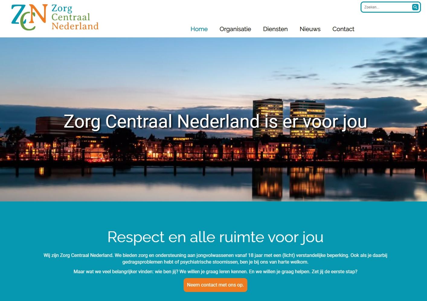 homepage zorg centraal nederland